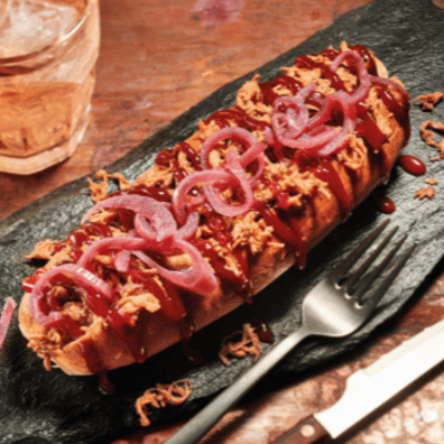 Hot Dog de Pulled Pork