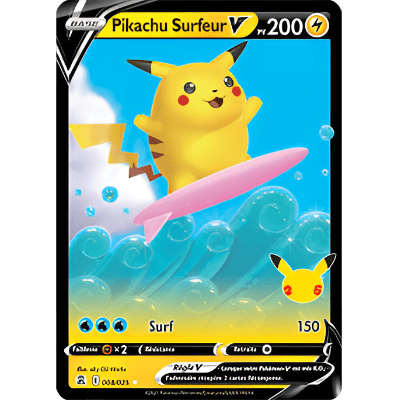 Surfing Pikachu V CEL 008/025