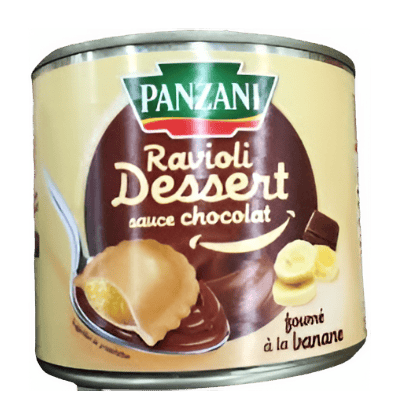 Ravioli dessert banana e cioccolato