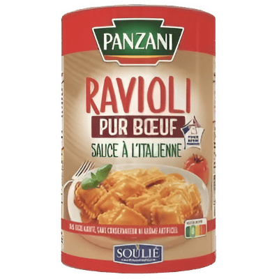 Ravioli di manzo con salsa all'italiana