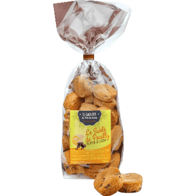 Sablé con gocce di cioccolato fondente