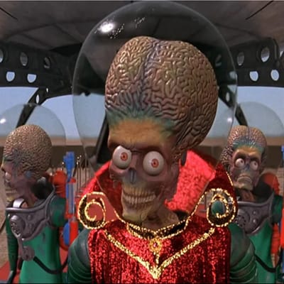 Mars Attacks: "We come in peace."