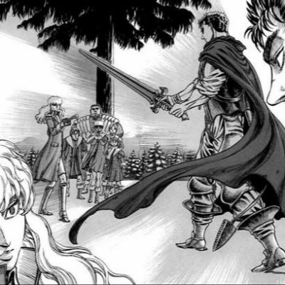 El combate entre Guts vs Griffith y su partida