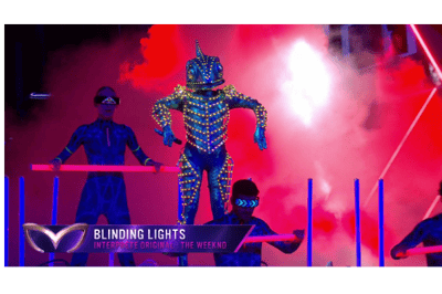 Caméléon chante Blinding lights