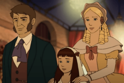 Sophie's official adoption by Mrs. de Fleurville and Mr. de Rugès