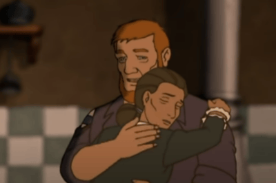 Blaise reuniting with his wife Françoise