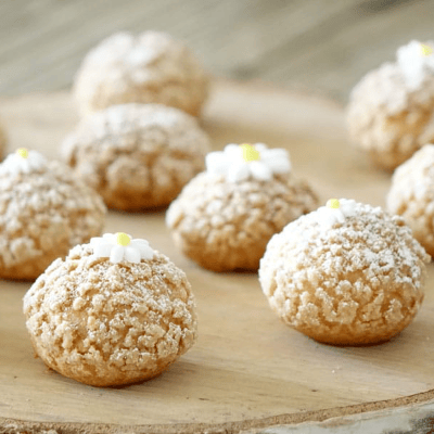 Choux recheado de baunilha