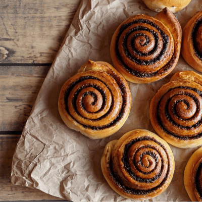 Cinnamon Roll (rolinho de canela)
