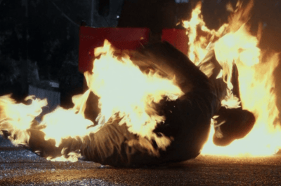 Carter Daniels – 	Brûlé vif et déchiqueté dans l’explosion de son camion