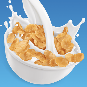 Le lait après les céréales