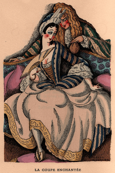 Gerda Wegener, Frontespizio dei « Racconti di La Fontaine », tomo I (1928)