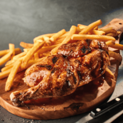 Medio pollo BBQ