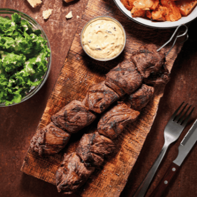 Brochetas de entraña