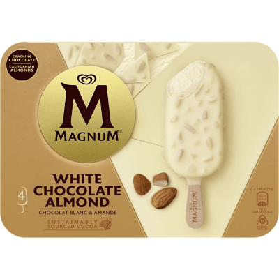 Chocolate blanco almendra