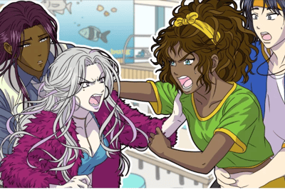 Dispute de jolies madame