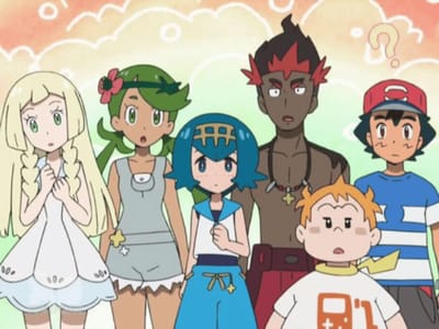 Lylia, Kawe, Suiren, Chrys e Iridia