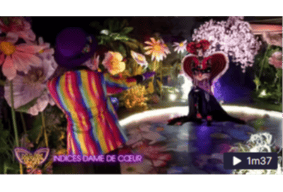 Dama de Coração canta Les Moulins de mon Cœur