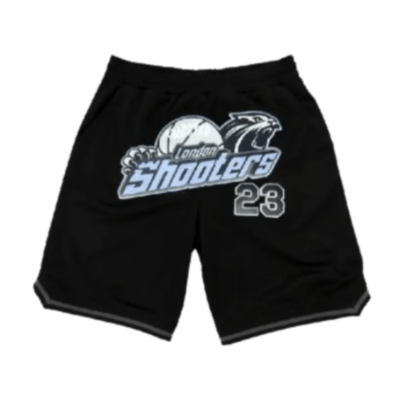 Trapstar Shooters SS23 Basketball Shorts Ice Black