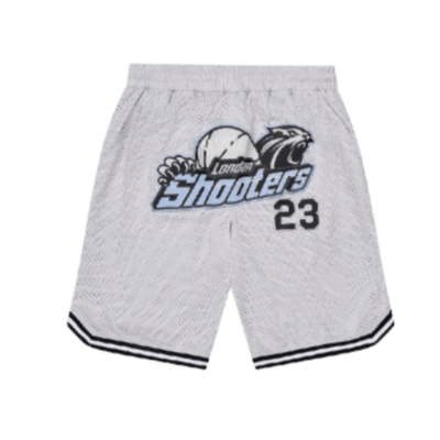 Trapstar Shooters SS23 Basketball Shorts Blue Grey
