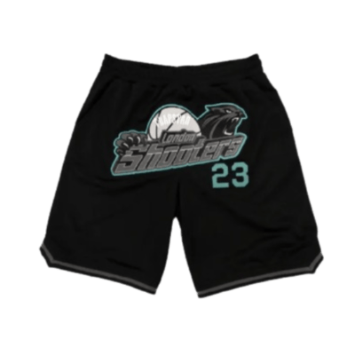 Trapstar Shooters SS23 Basketball Shorts Sea Blue Black
