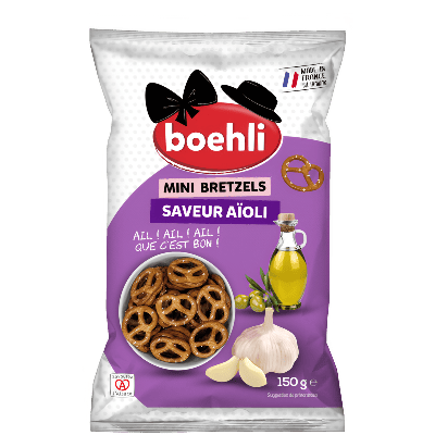 Mini pretzels aioli flavor