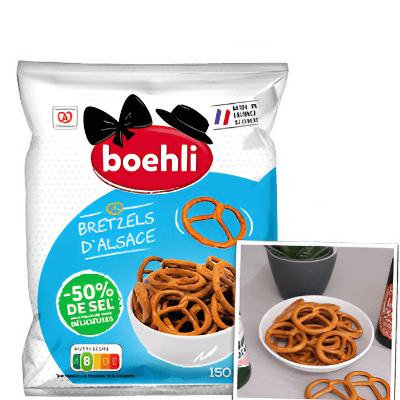 Alsatian pretzels 50% less salt