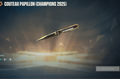 couteau papillon 2025