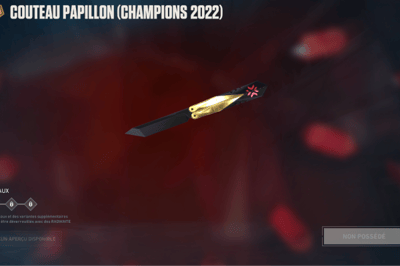 couteau papillon 2022