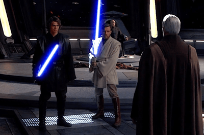 Anakin y Obi-Wan vs. Conde Dooku