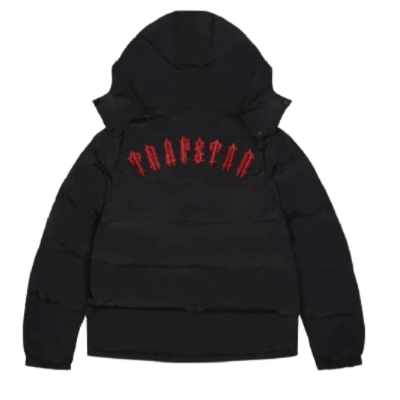 Trapstar Irongate Detachable Hood Coat Black