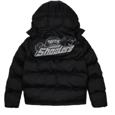 Trapstar Shooters Hooded Puffer Jacket Black