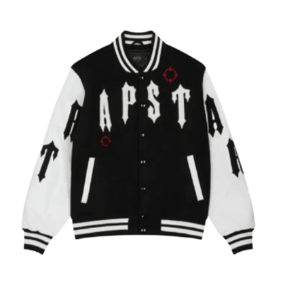 Trapstar Shooters Varsity Jacket Black