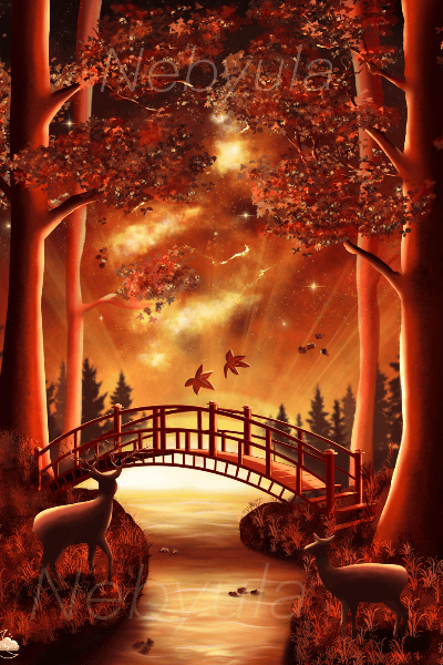 Bosque de otoño encantado