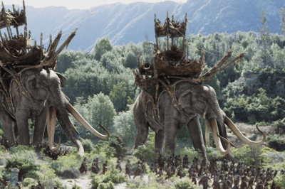 Los Haradrim y sus olifantes
