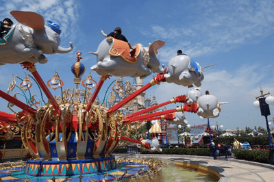 Dumbo the flying elephant