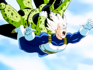 Vegeta vs Cell forma perfecta
