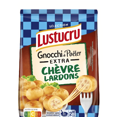 Gnocchi para saltear extra queso de cabra bacon