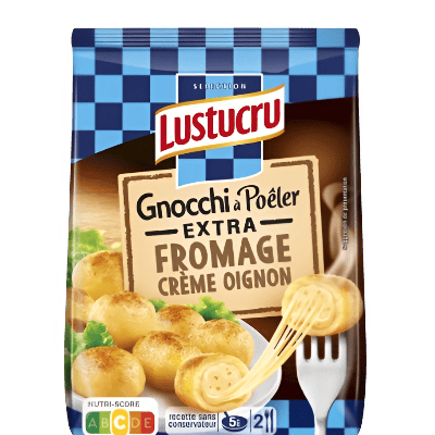 Gnocchi para saltear extra queso crema cebolla