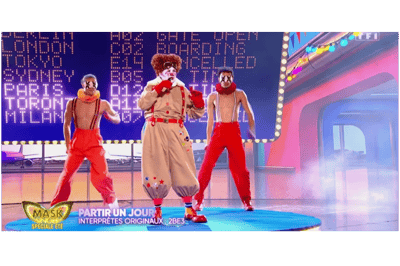 Clown chante Partir un jour