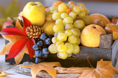 Las frutas de pepita (manzana, pera, uva, membrillo…)