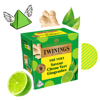 Thé Vert Saveur Citron Vert Gingembre