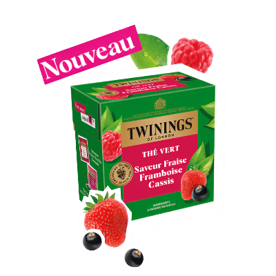 Thé Vert Saveur Fraise Framboise Cassis
