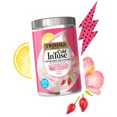 Infusion froide Citron Hibiscus