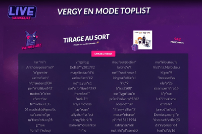 Sponsored TopList giveaway draw