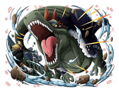 Ryu Ryu no Mi, modello Allosauro – X. Drake