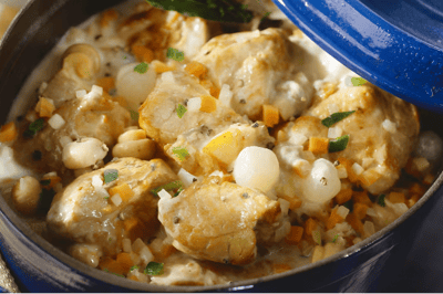 Blanquette di vitello ai funghi
