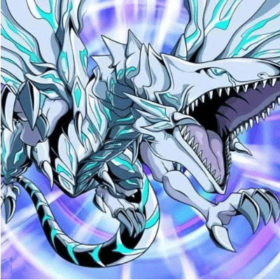 Drago Bianco Occhi Blu