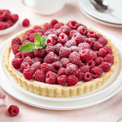 Tarta de frambuesa