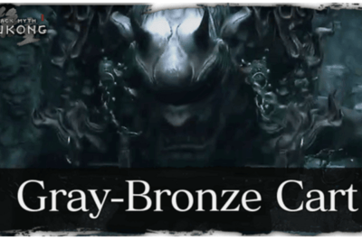 Chariot de bronze gris