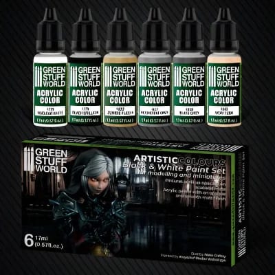 Black & White Paint Set